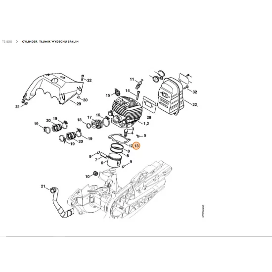 STIHL   Uszczelka cylindra 4224 029 2300